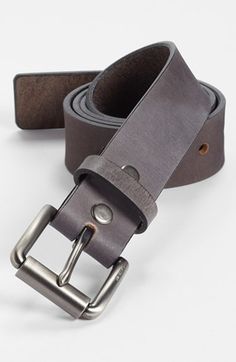 Leather belt